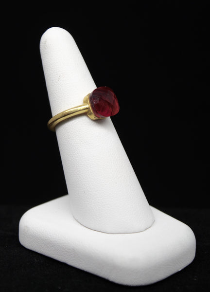 FACETED CRISTAL RING