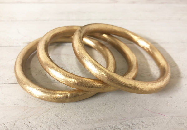 Gold Bangle Trio